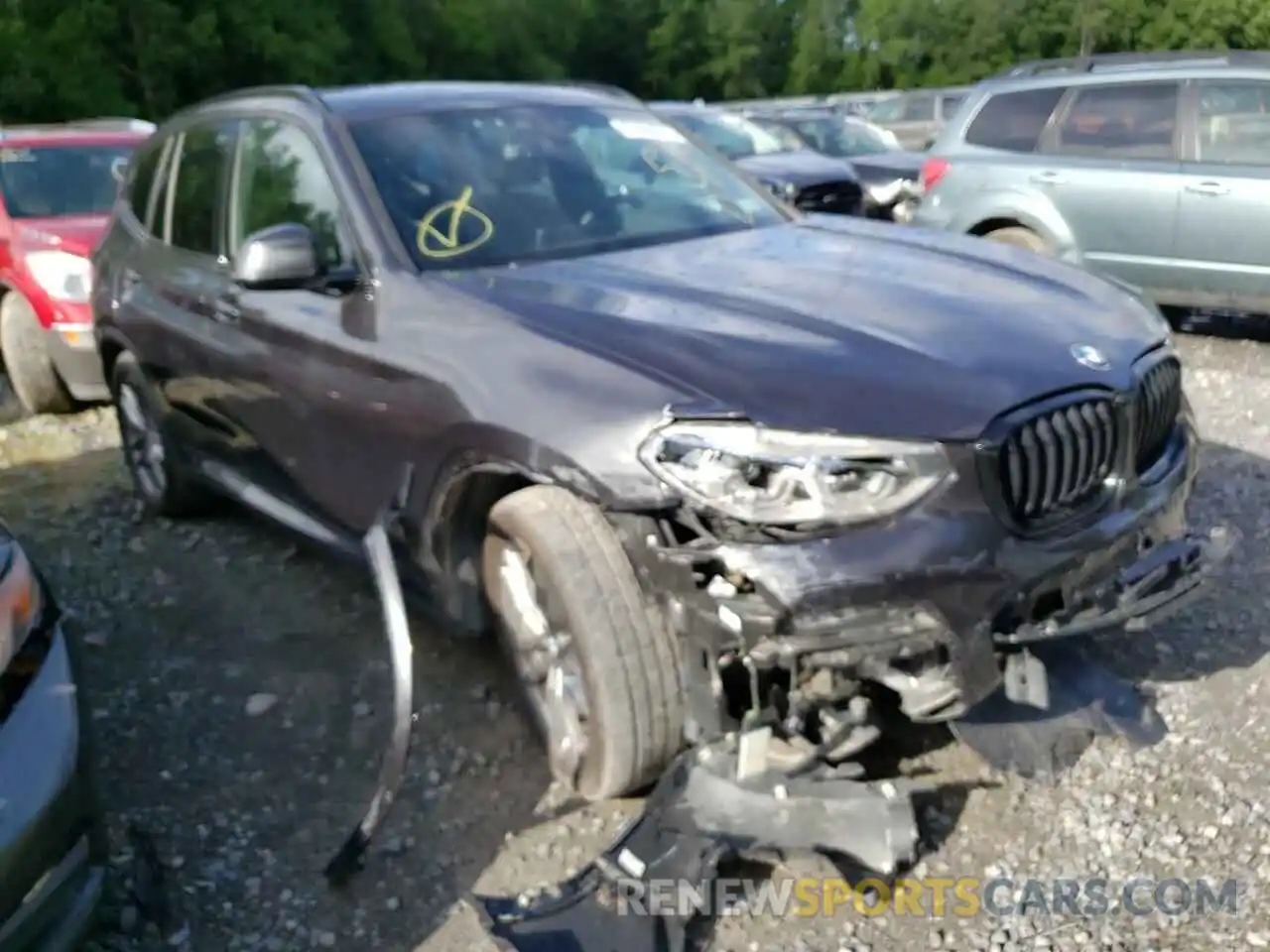 1 Photograph of a damaged car 5UXTS1C06M9F21235 BMW X3 2021