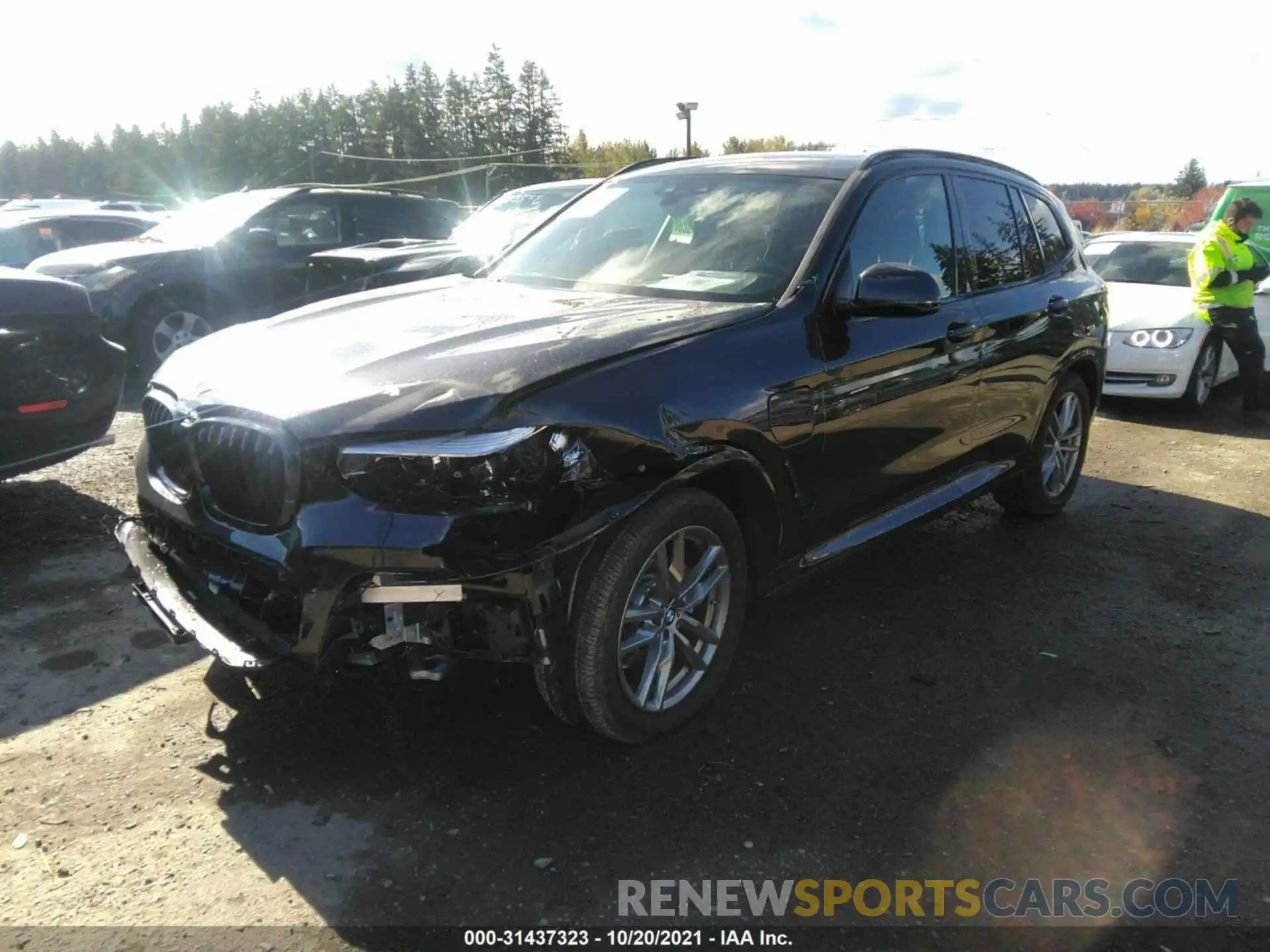 2 Фотография поврежденного автомобиля 5UXTS1C06M9F43087 BMW X3 2021