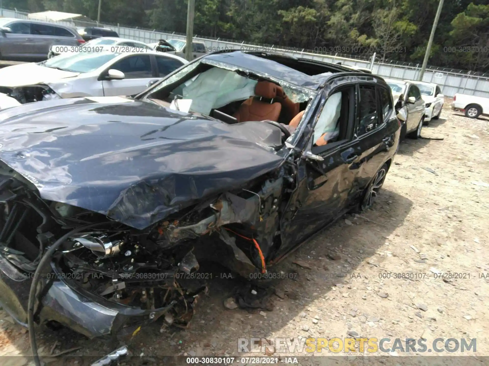 6 Photograph of a damaged car 5UXTS1C07M9E74250 BMW X3 2021