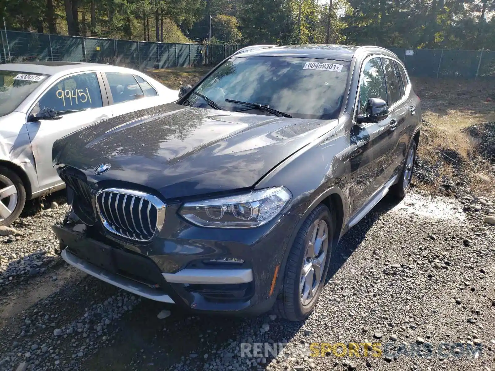 2 Фотография поврежденного автомобиля 5UXTS1C07M9F26072 BMW X3 2021