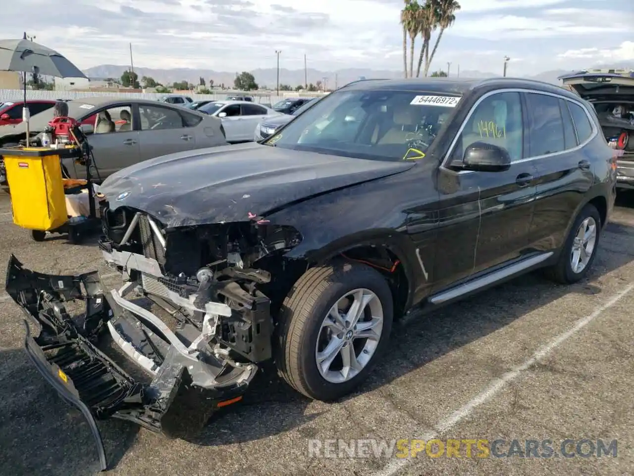 2 Photograph of a damaged car 5UXTS1C08M9H01428 BMW X3 2021