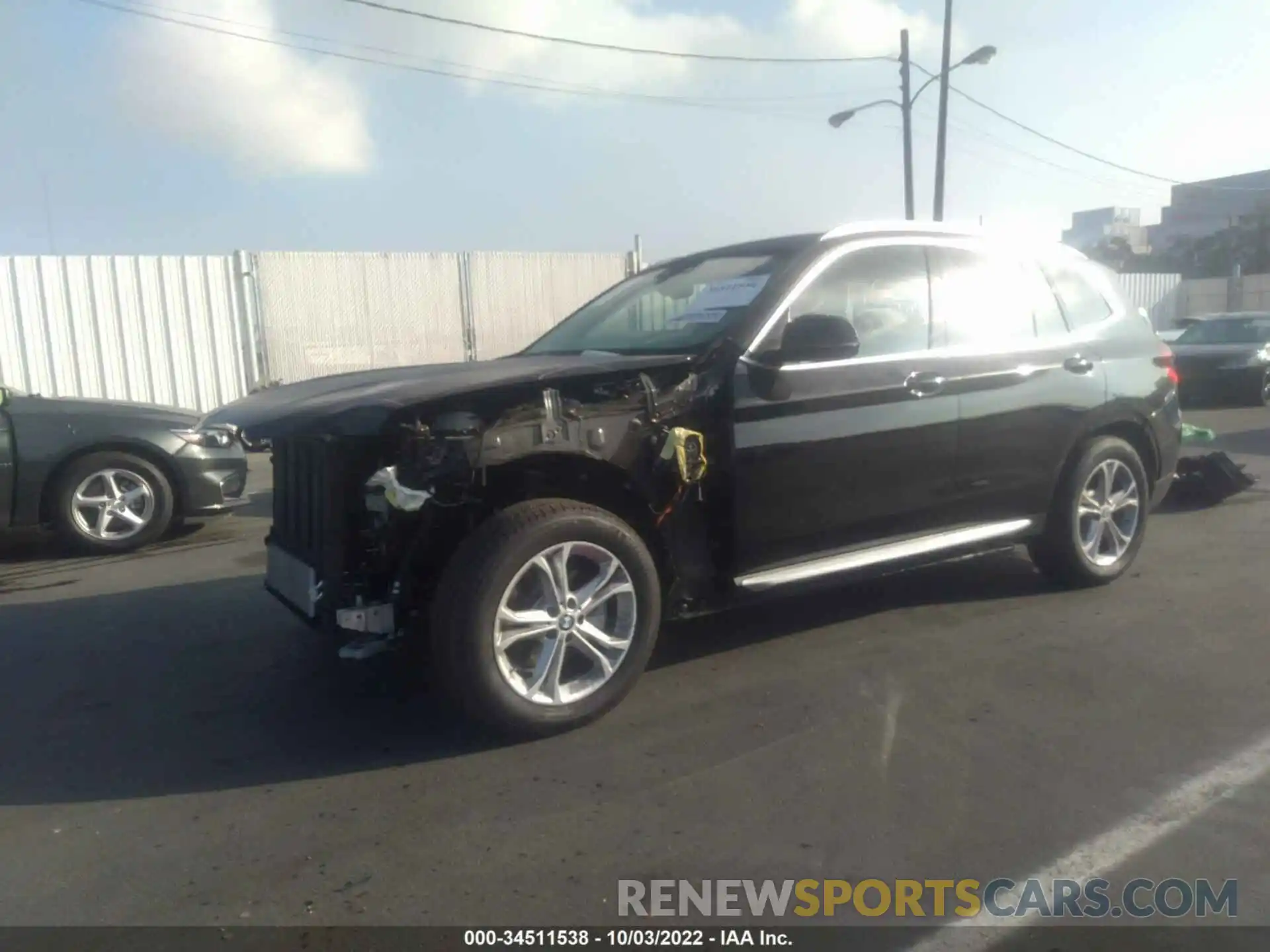 2 Фотография поврежденного автомобиля 5UXTS1C08M9H34218 BMW X3 2021