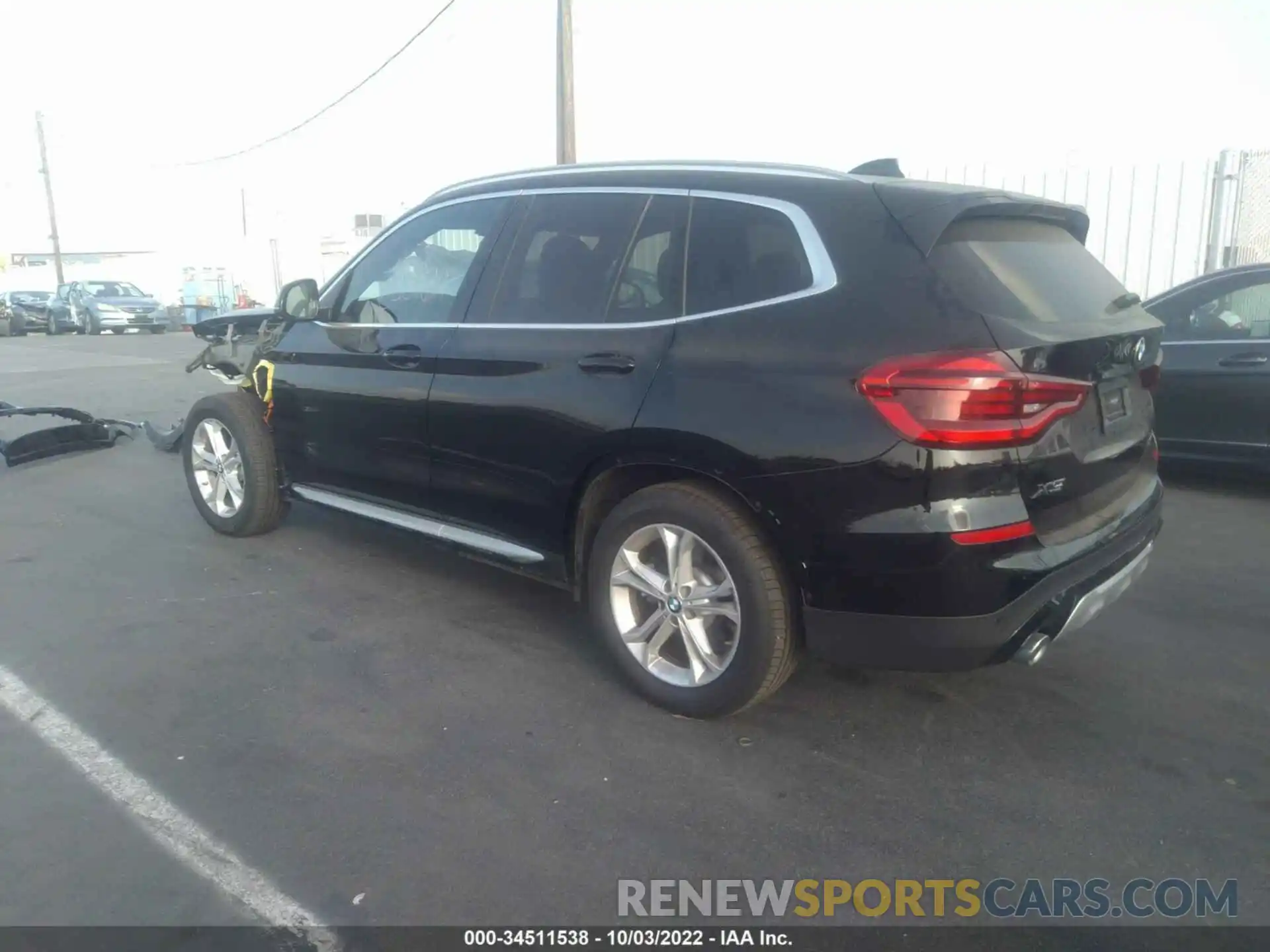 3 Фотография поврежденного автомобиля 5UXTS1C08M9H34218 BMW X3 2021