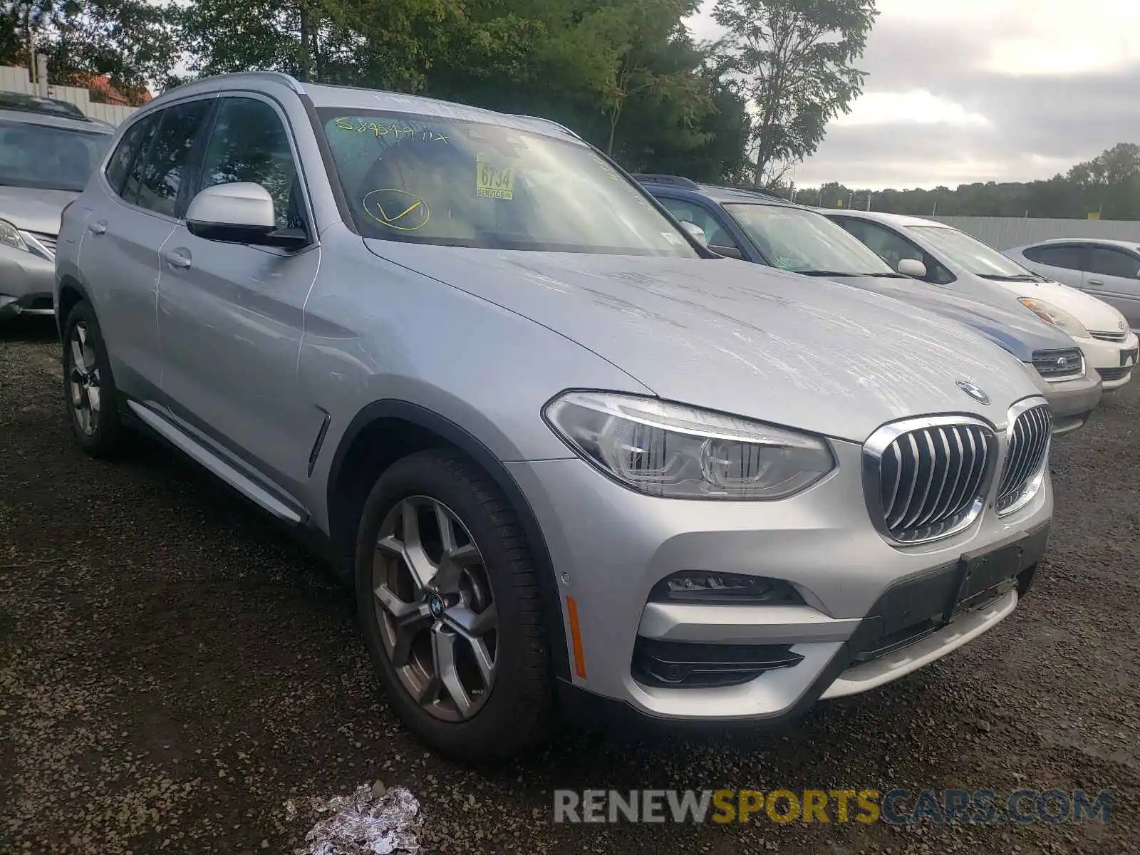 1 Photograph of a damaged car 5UXTS1C09M9E82737 BMW X3 2021