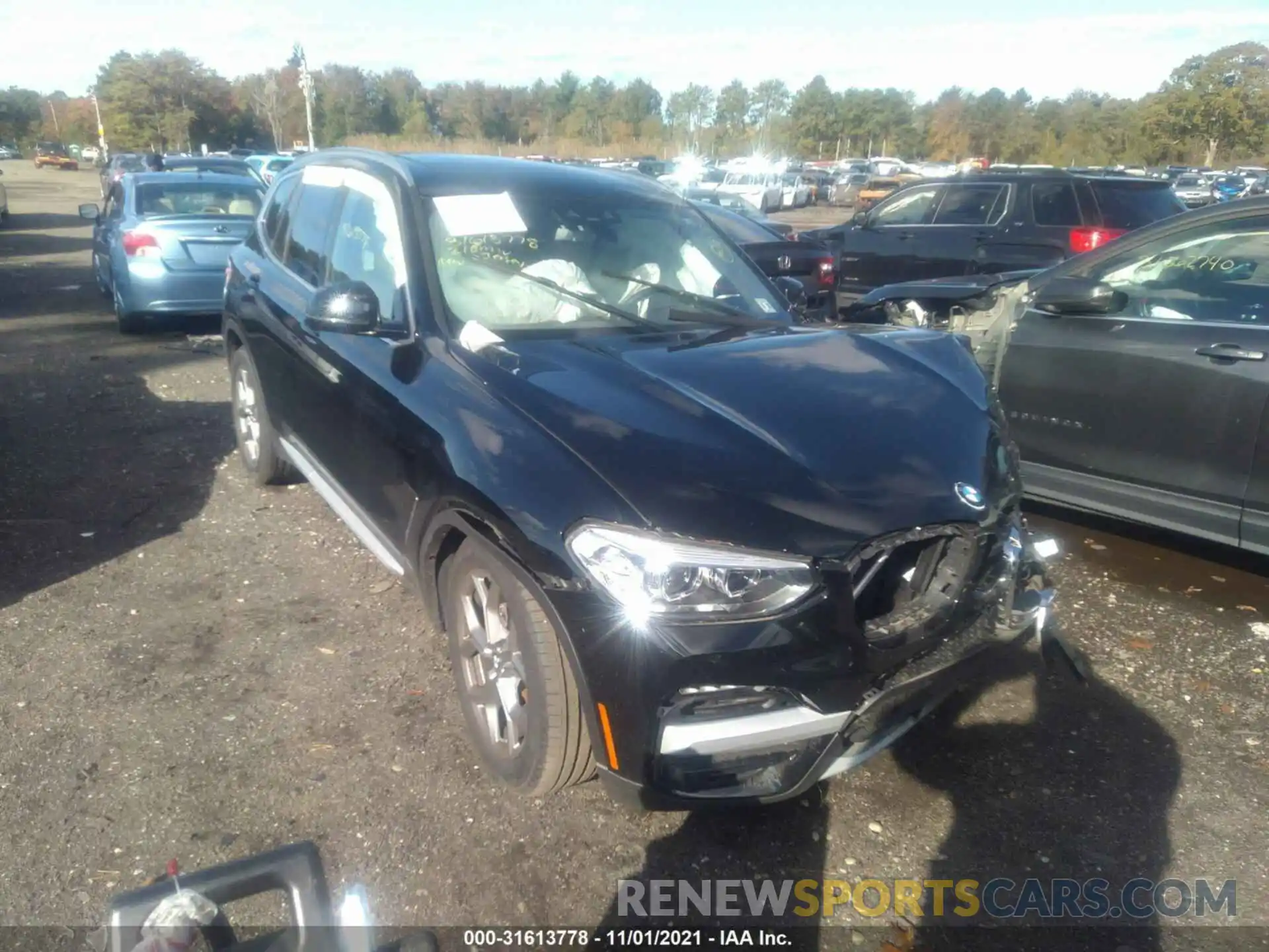 1 Photograph of a damaged car 5UXTS1C09M9F20113 BMW X3 2021