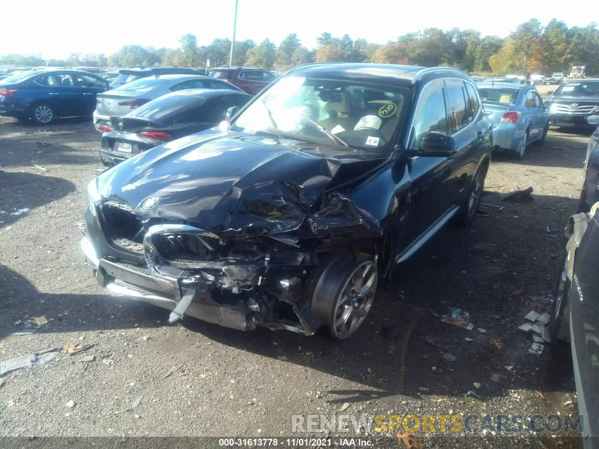 2 Photograph of a damaged car 5UXTS1C09M9F20113 BMW X3 2021