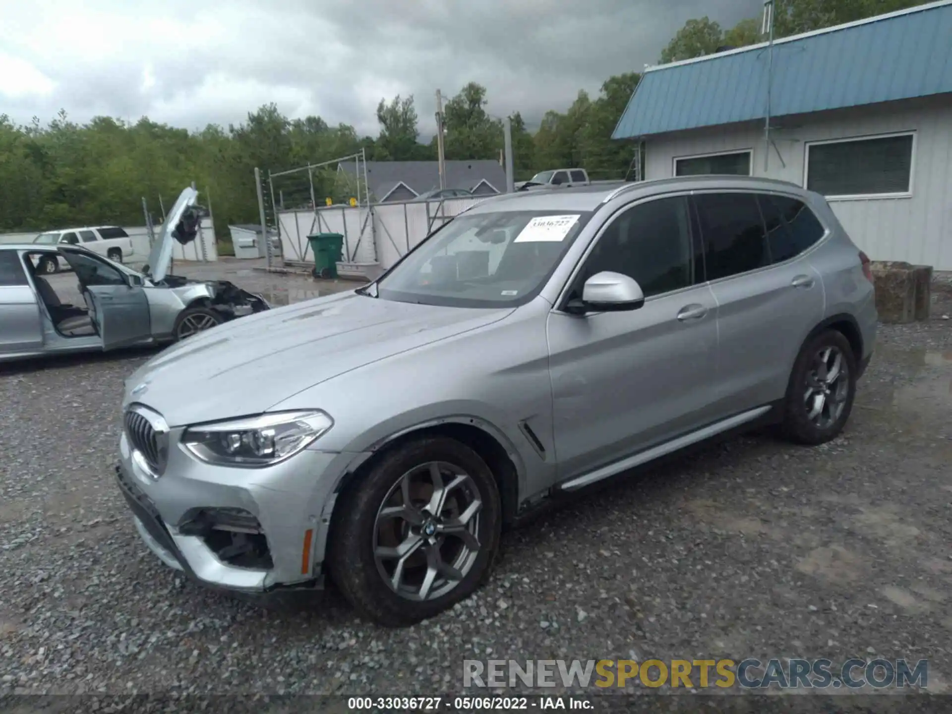 2 Photograph of a damaged car 5UXTY3C00M9E20329 BMW X3 2021