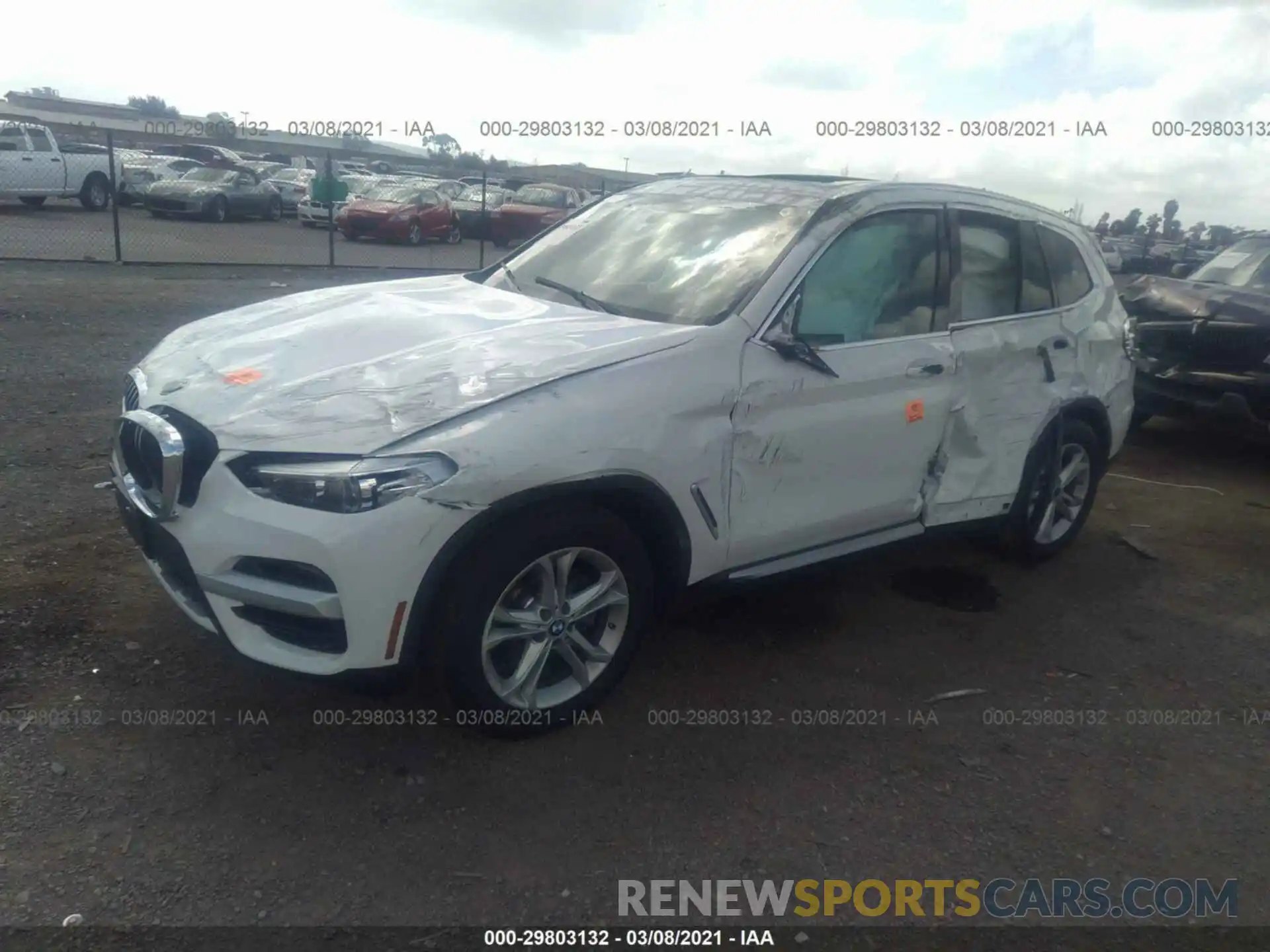 2 Photograph of a damaged car 5UXTY3C00M9E67487 BMW X3 2021