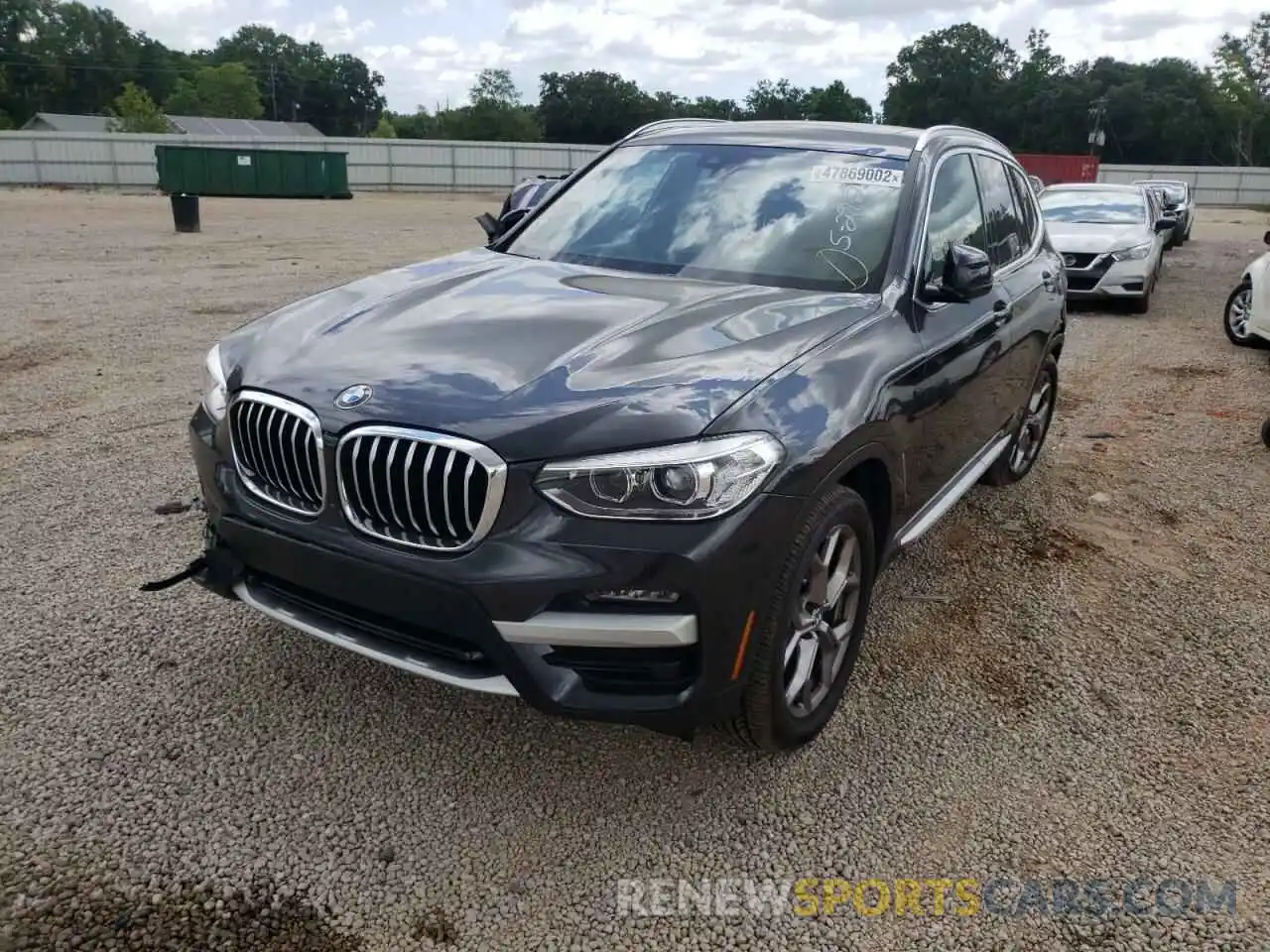 2 Photograph of a damaged car 5UXTY3C00M9E94544 BMW X3 2021