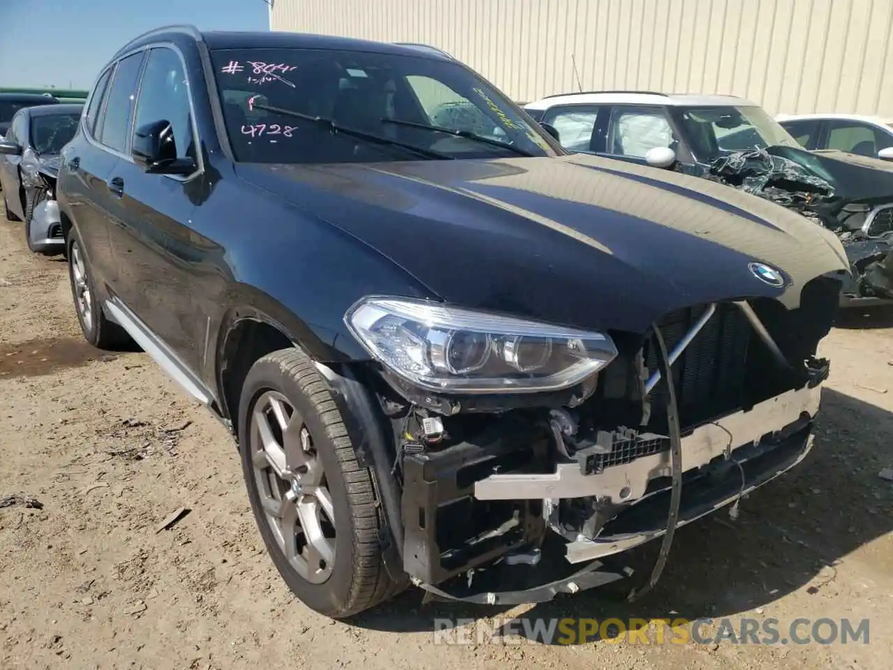 1 Photograph of a damaged car 5UXTY3C00M9F91341 BMW X3 2021