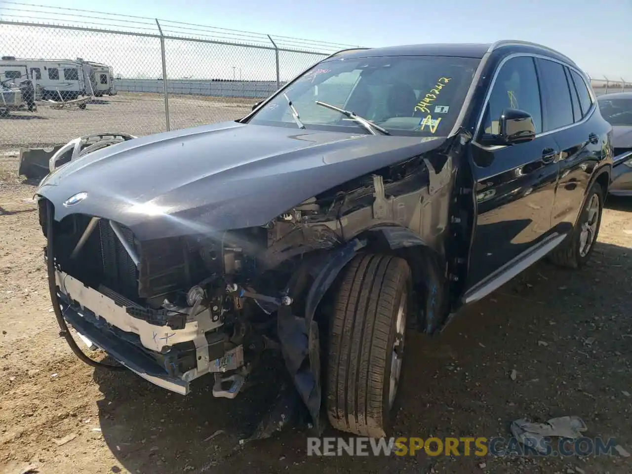 2 Photograph of a damaged car 5UXTY3C00M9F91341 BMW X3 2021