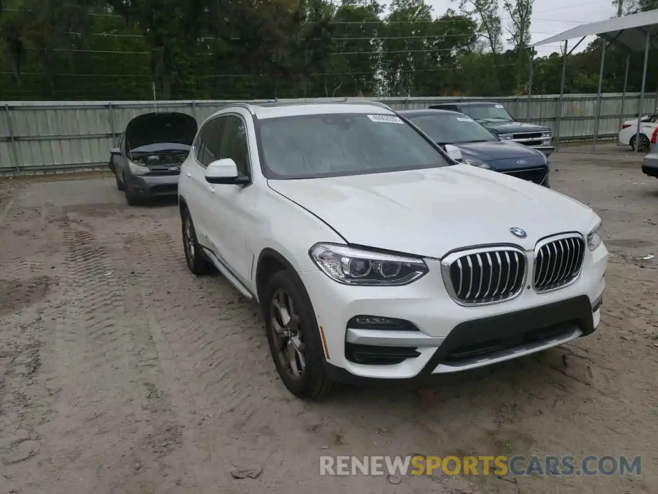 1 Photograph of a damaged car 5UXTY3C00M9G76356 BMW X3 2021