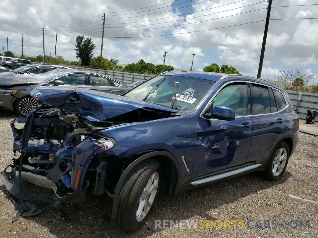 2 Photograph of a damaged car 5UXTY3C00M9H24499 BMW X3 2021