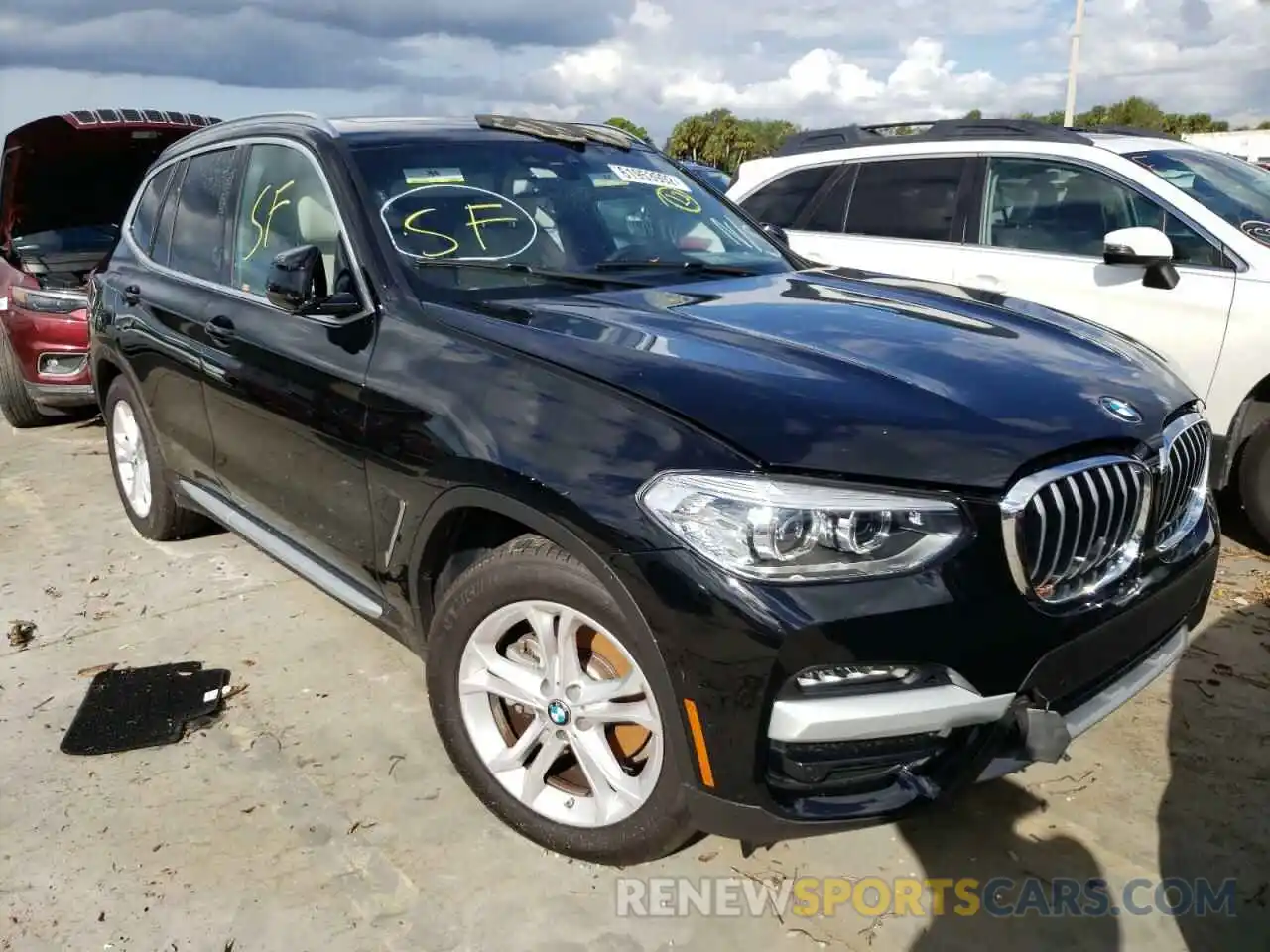 1 Photograph of a damaged car 5UXTY3C00M9H96853 BMW X3 2021