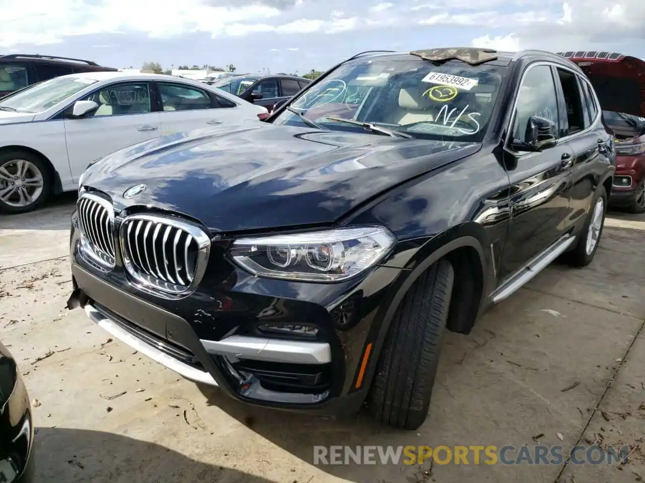 2 Photograph of a damaged car 5UXTY3C00M9H96853 BMW X3 2021