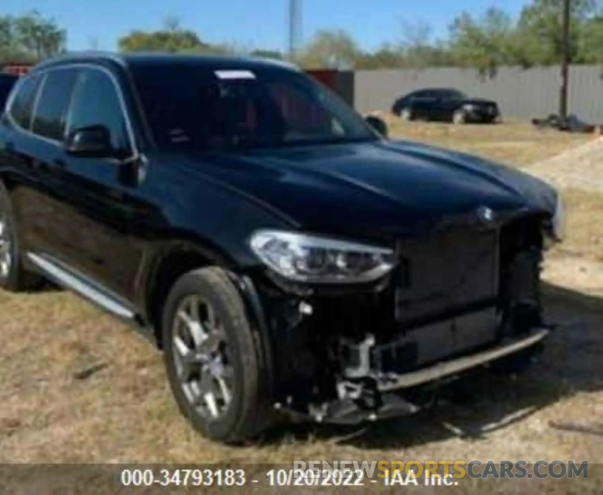 1 Photograph of a damaged car 5UXTY3C01M9E37852 BMW X3 2021