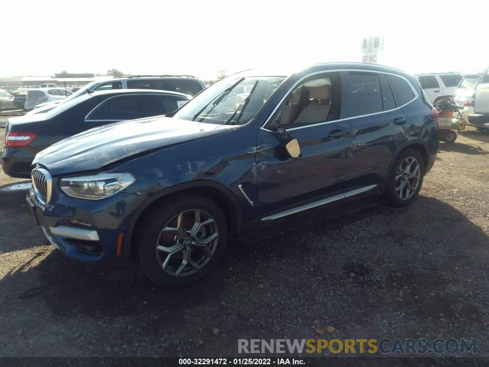 2 Photograph of a damaged car 5UXTY3C01M9E55123 BMW X3 2021