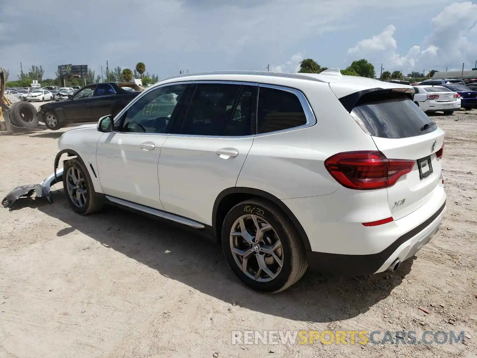 3 Photograph of a damaged car 5UXTY3C01M9F57876 BMW X3 2021