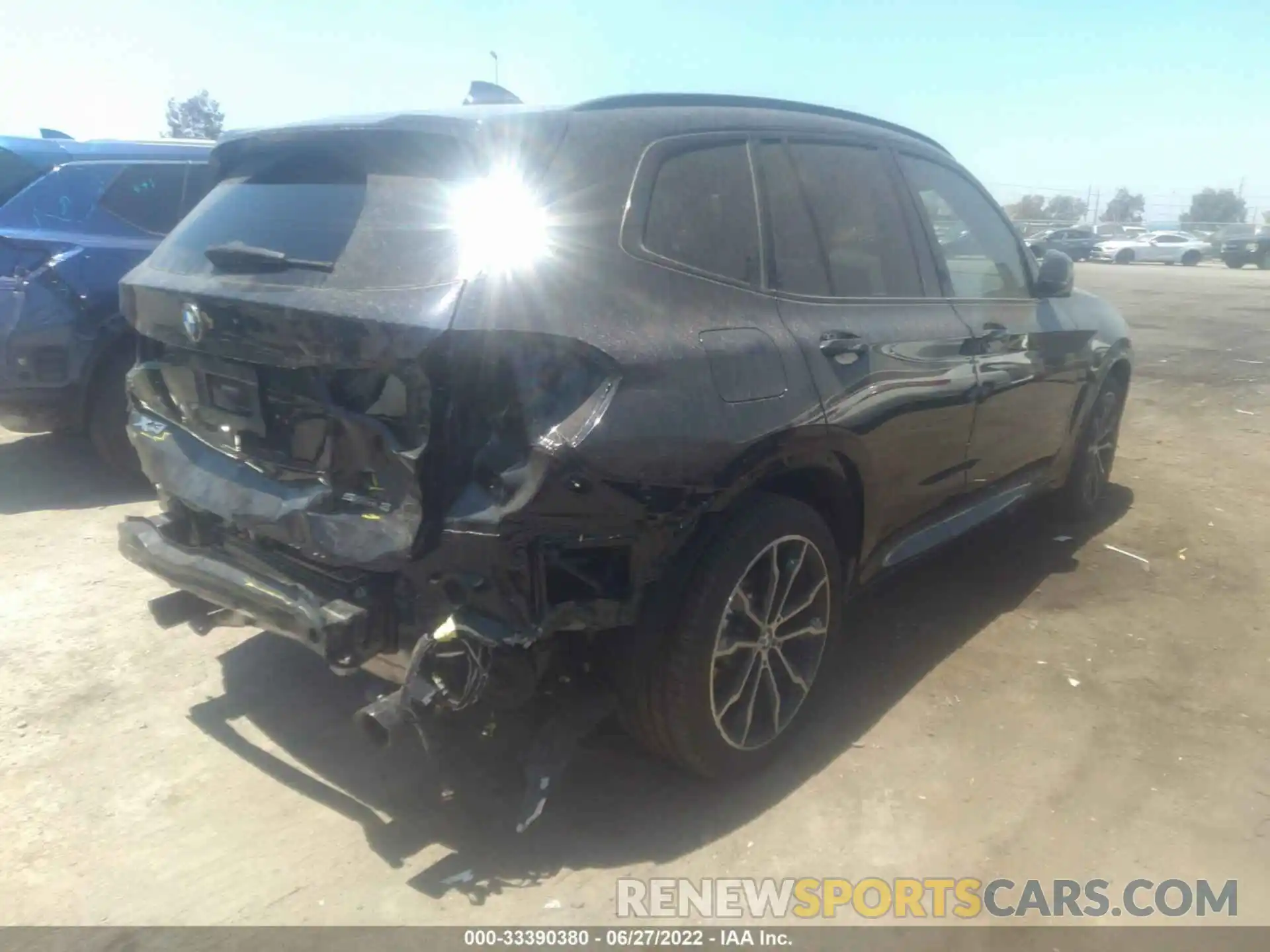 4 Фотография поврежденного автомобиля 5UXTY3C01M9H17061 BMW X3 2021