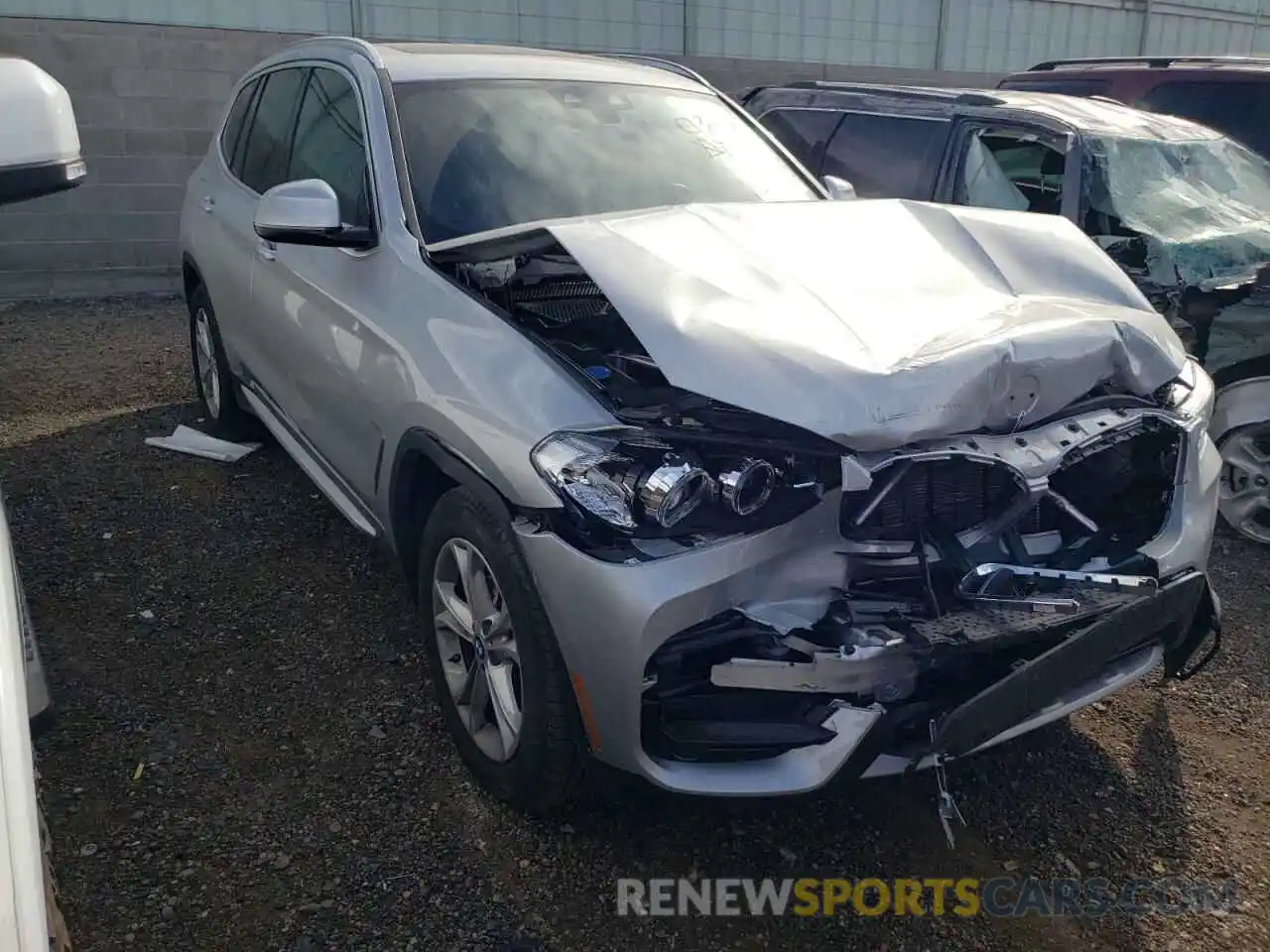 1 Photograph of a damaged car 5UXTY3C01M9H42493 BMW X3 2021