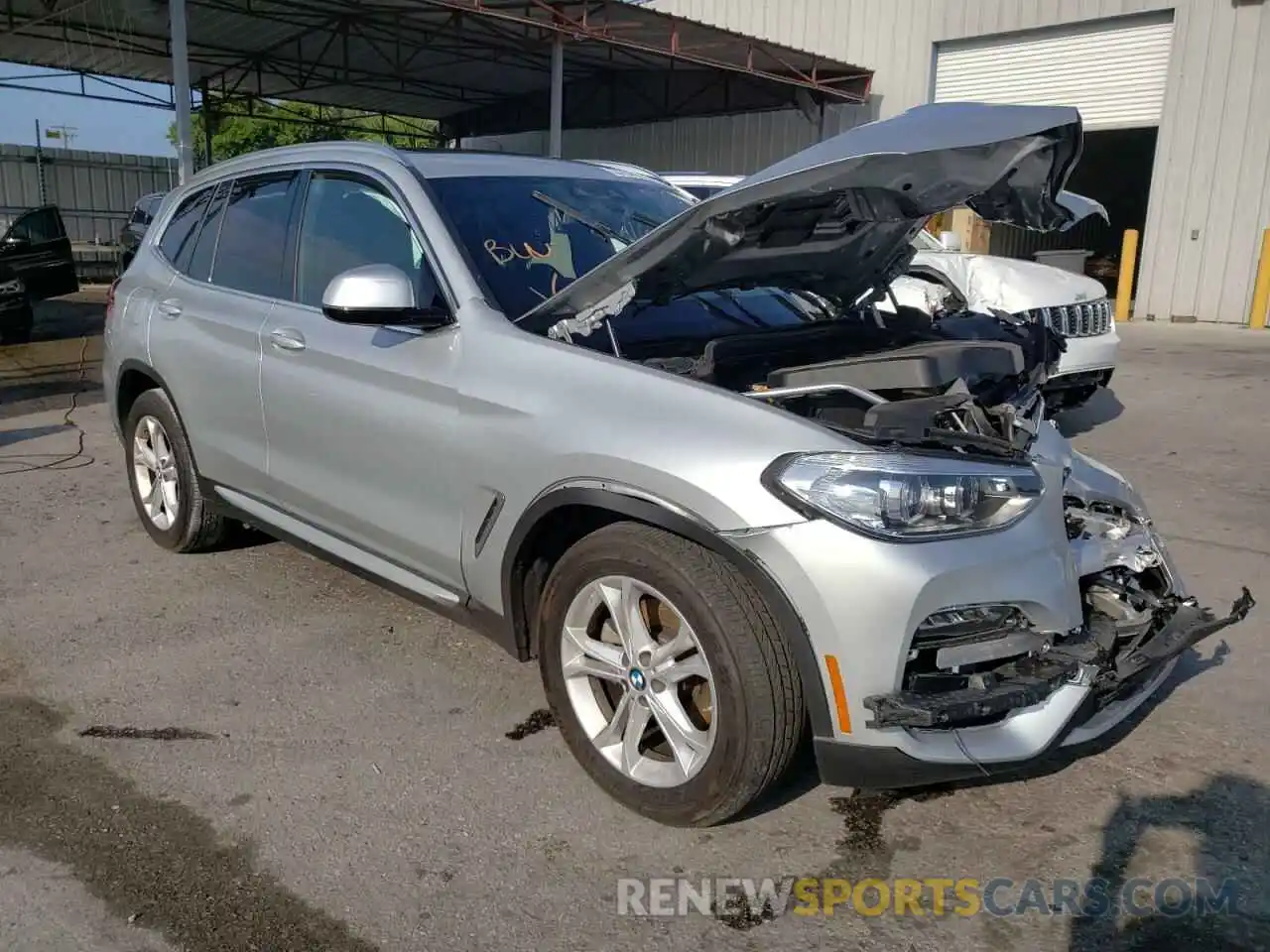 1 Photograph of a damaged car 5UXTY3C01M9H50268 BMW X3 2021