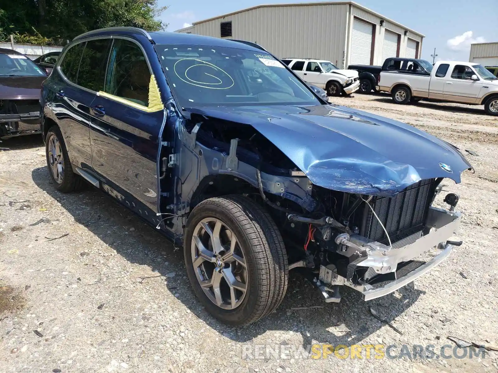 1 Photograph of a damaged car 5UXTY3C01M9H67717 BMW X3 2021