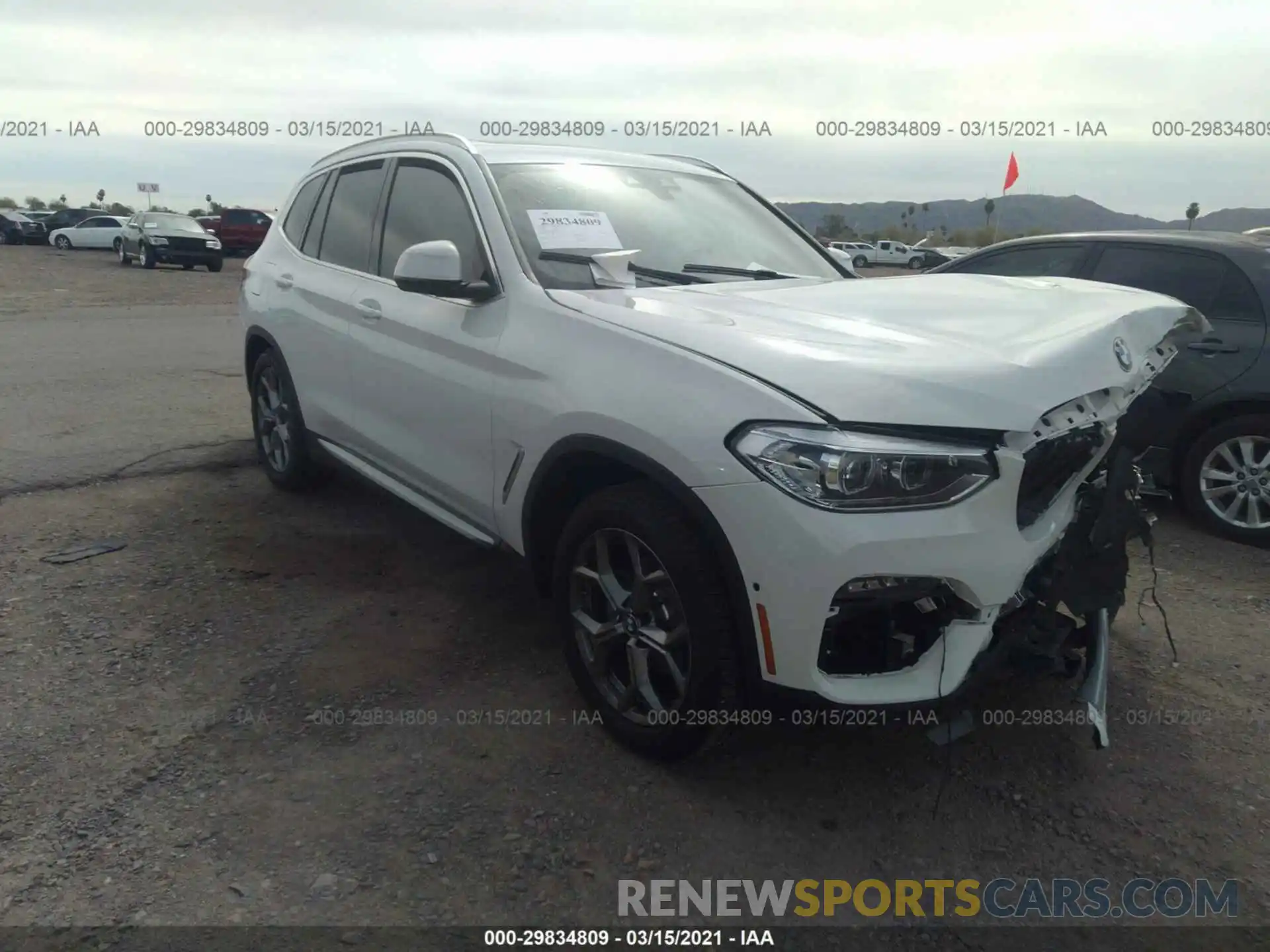 1 Photograph of a damaged car 5UXTY3C02M9D90671 BMW X3 2021