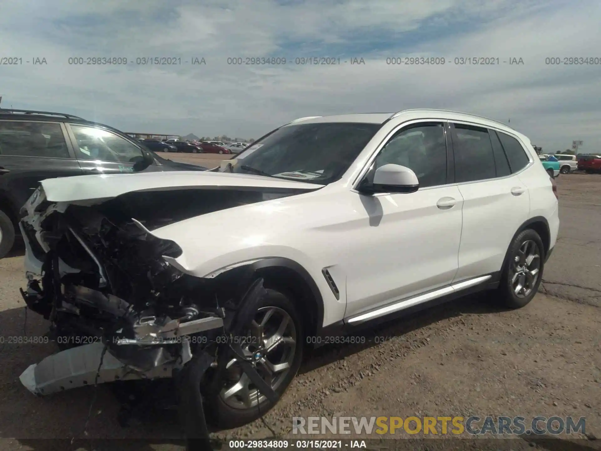 2 Photograph of a damaged car 5UXTY3C02M9D90671 BMW X3 2021