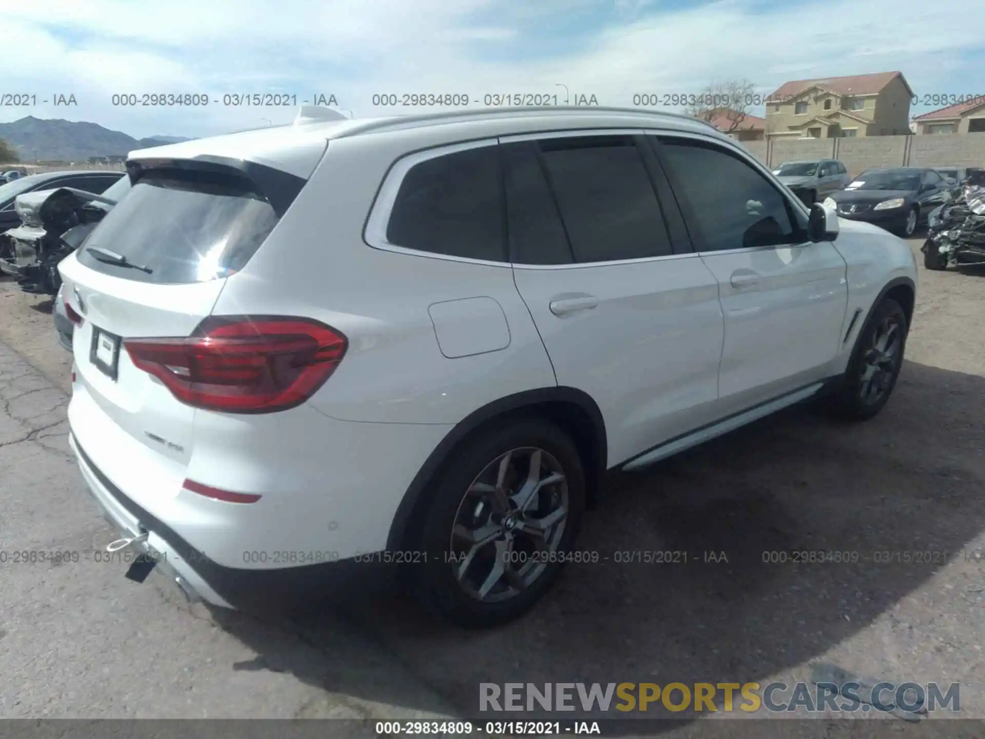 4 Фотография поврежденного автомобиля 5UXTY3C02M9D90671 BMW X3 2021