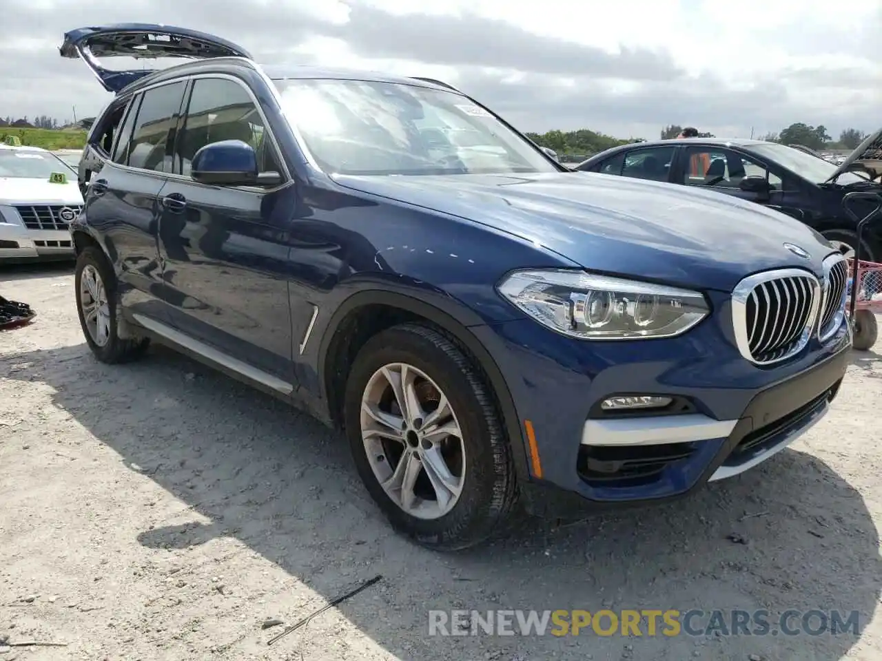 1 Photograph of a damaged car 5UXTY3C02M9E65448 BMW X3 2021