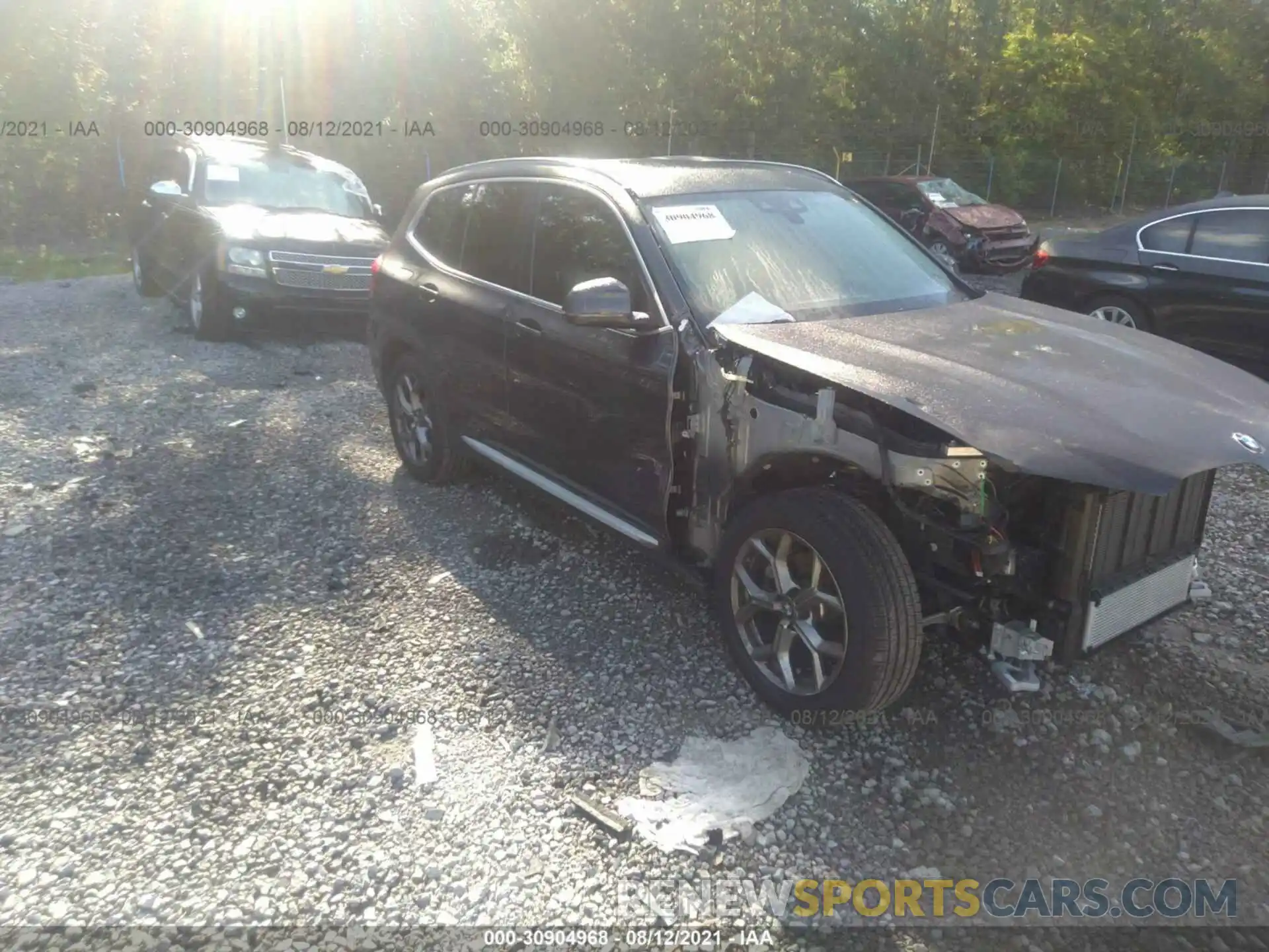 1 Photograph of a damaged car 5UXTY3C02M9F04412 BMW X3 2021