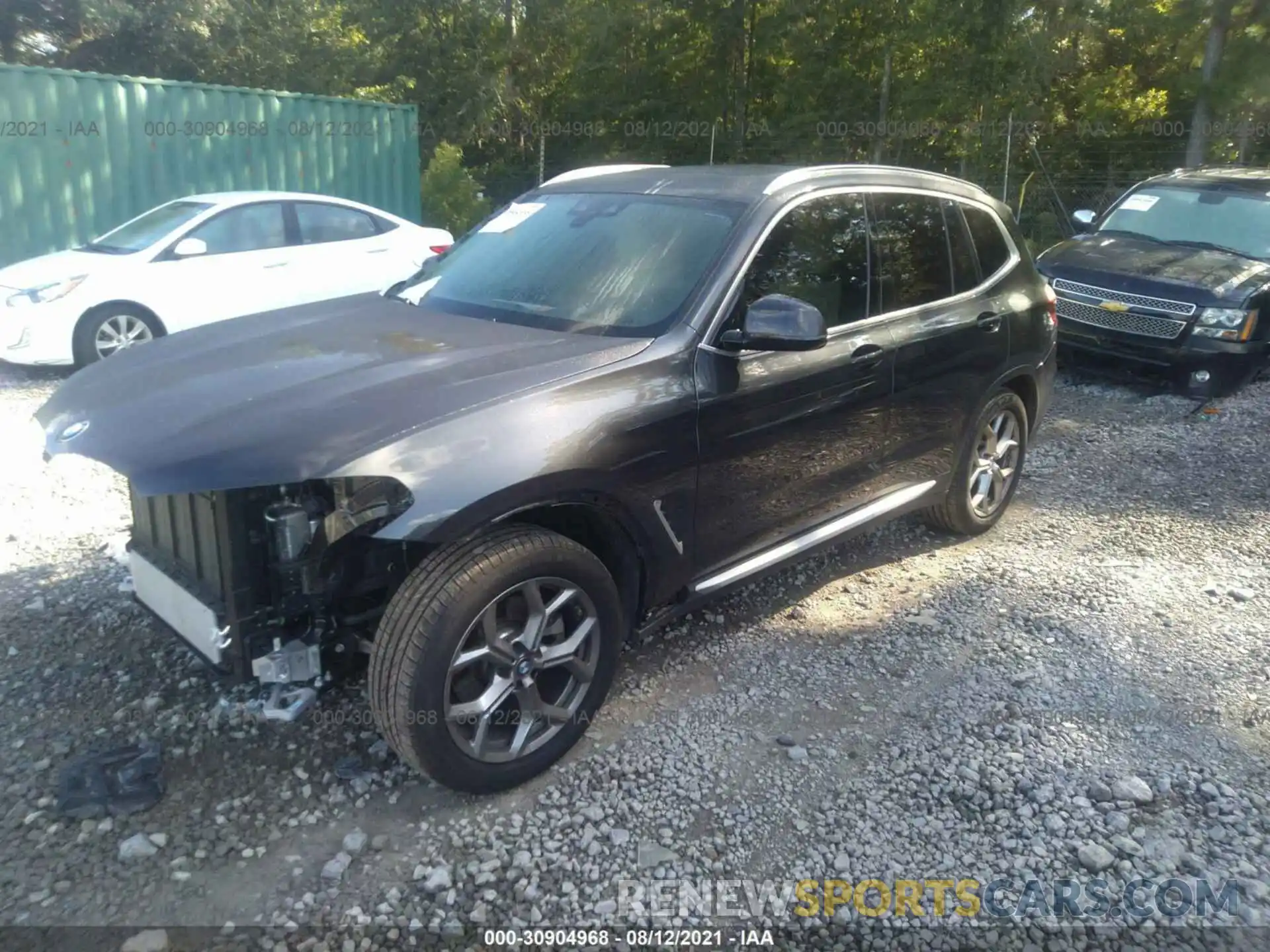 2 Photograph of a damaged car 5UXTY3C02M9F04412 BMW X3 2021