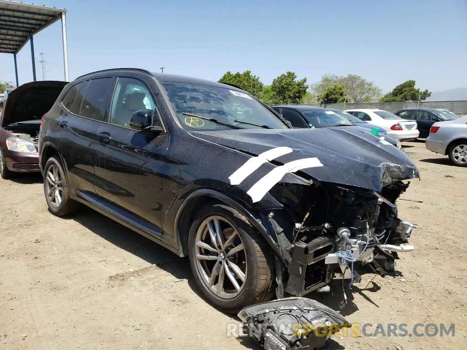 1 Photograph of a damaged car 5UXTY3C02M9F55909 BMW X3 2021