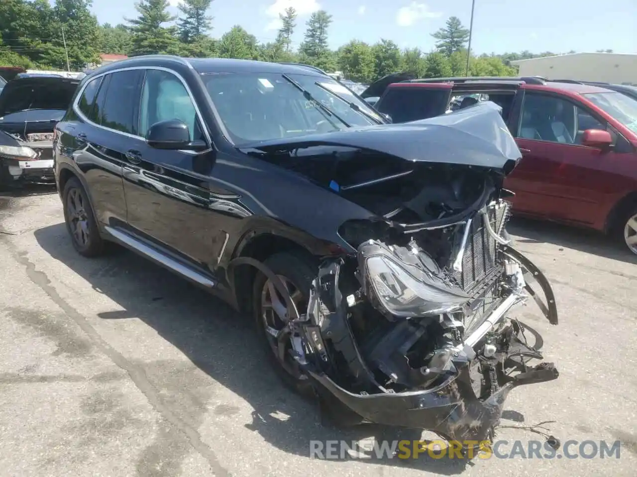 1 Photograph of a damaged car 5UXTY3C02M9F68336 BMW X3 2021