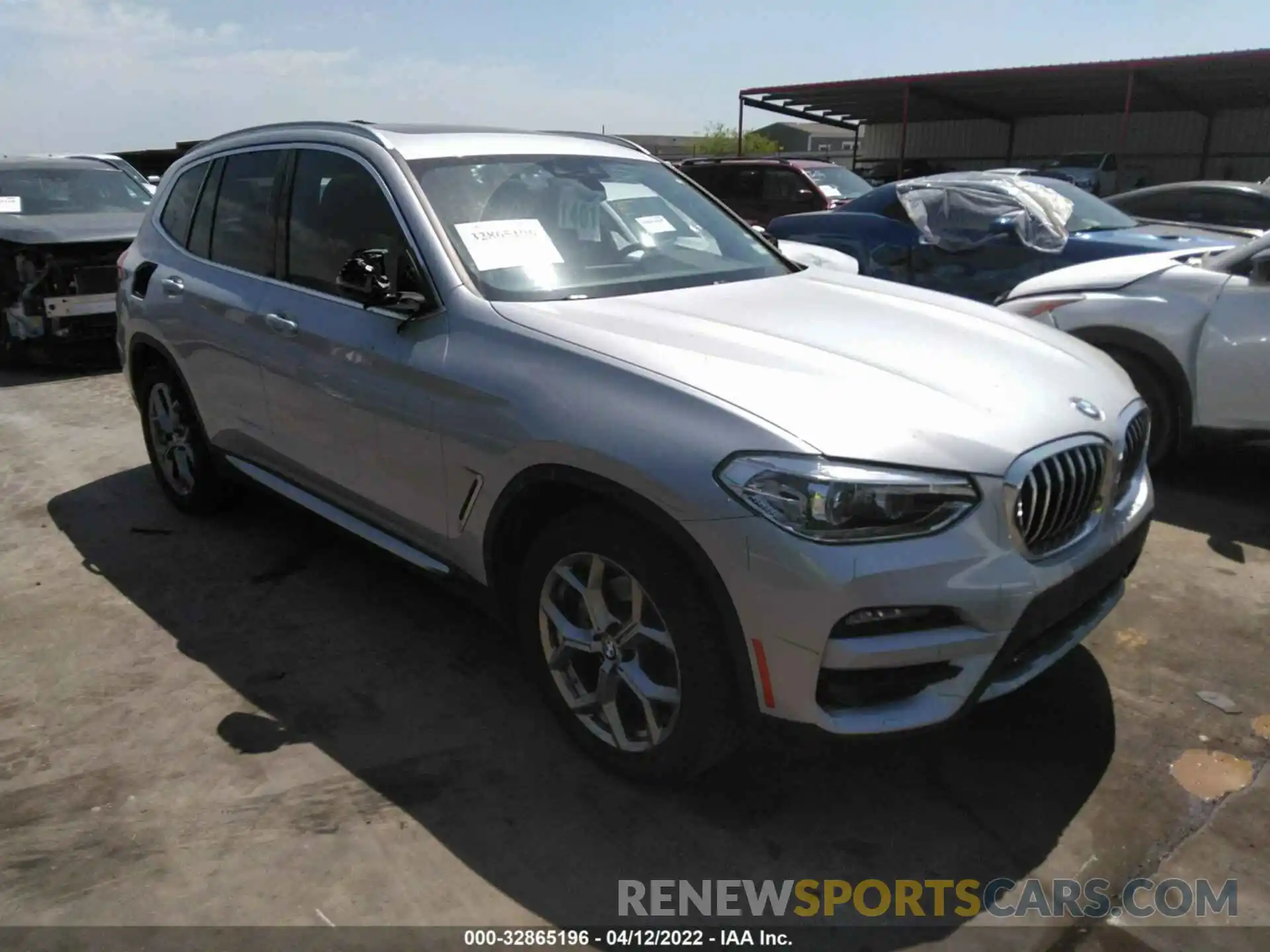 1 Photograph of a damaged car 5UXTY3C02M9F78204 BMW X3 2021