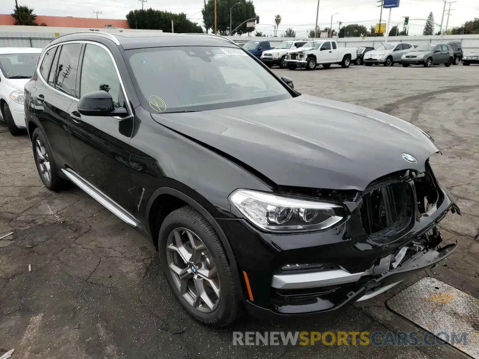 1 Photograph of a damaged car 5UXTY3C03M9E60839 BMW X3 2021