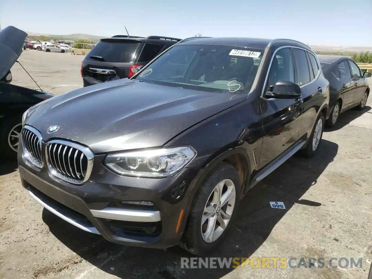 2 Photograph of a damaged car 5UXTY3C03M9H04022 BMW X3 2021