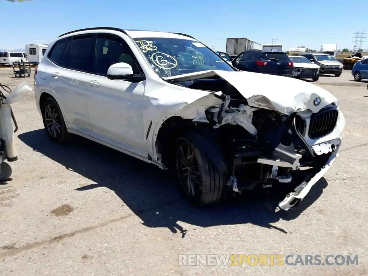 1 Photograph of a damaged car 5UXTY3C04M9F43471 BMW X3 2021