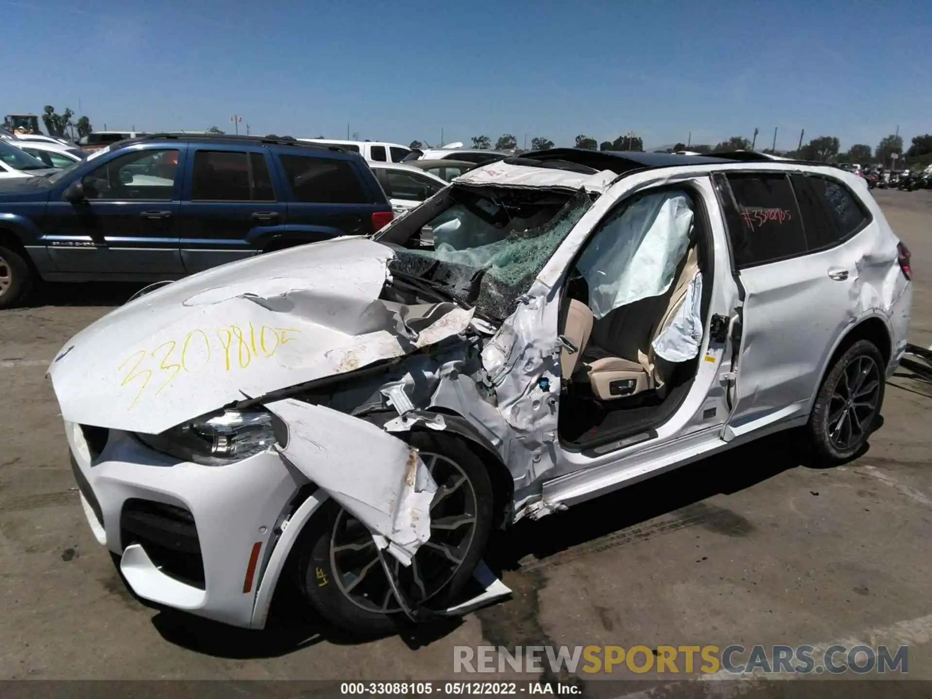 2 Photograph of a damaged car 5UXTY3C04M9G11672 BMW X3 2021