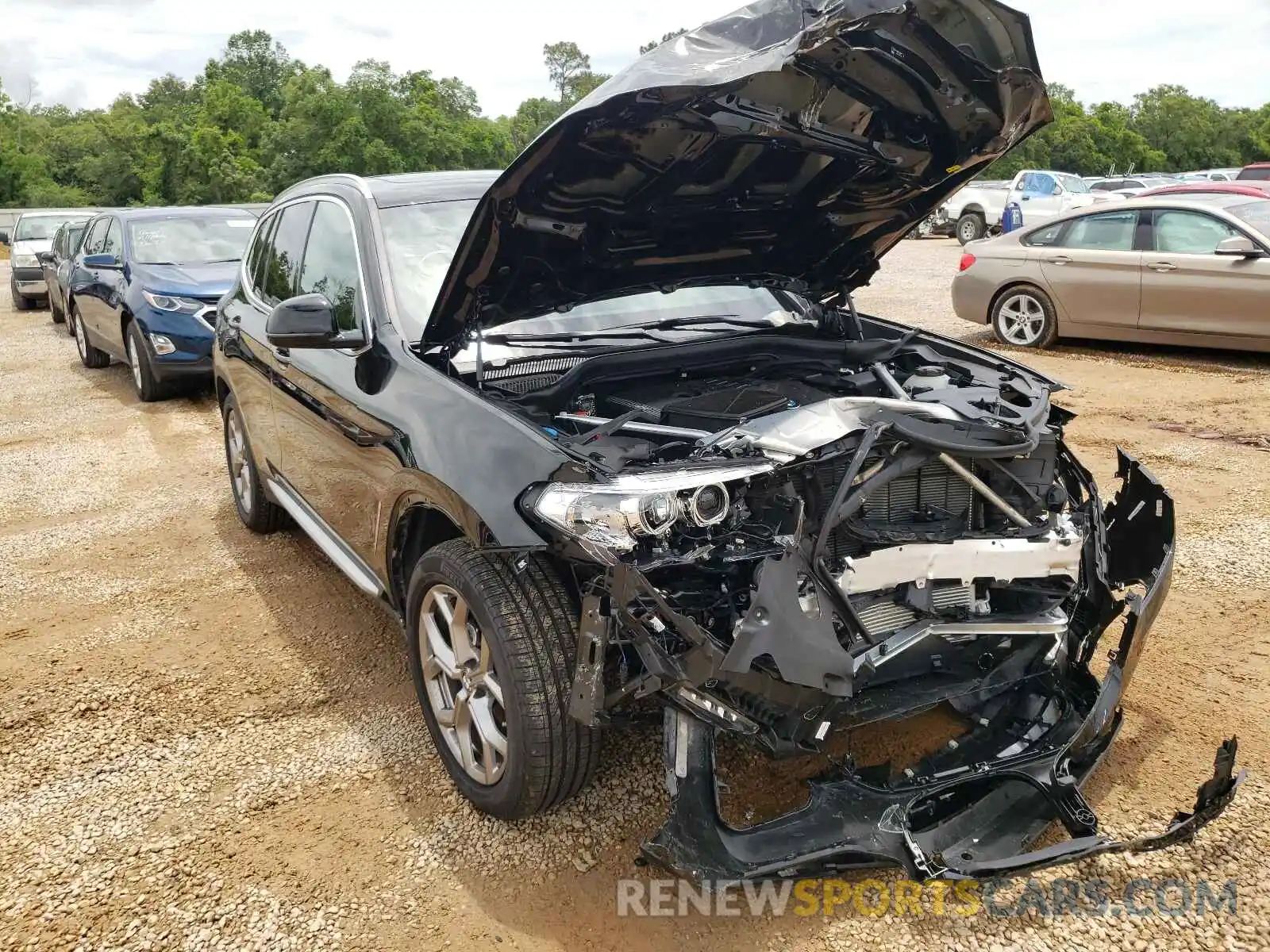 1 Photograph of a damaged car 5UXTY3C04M9G18508 BMW X3 2021