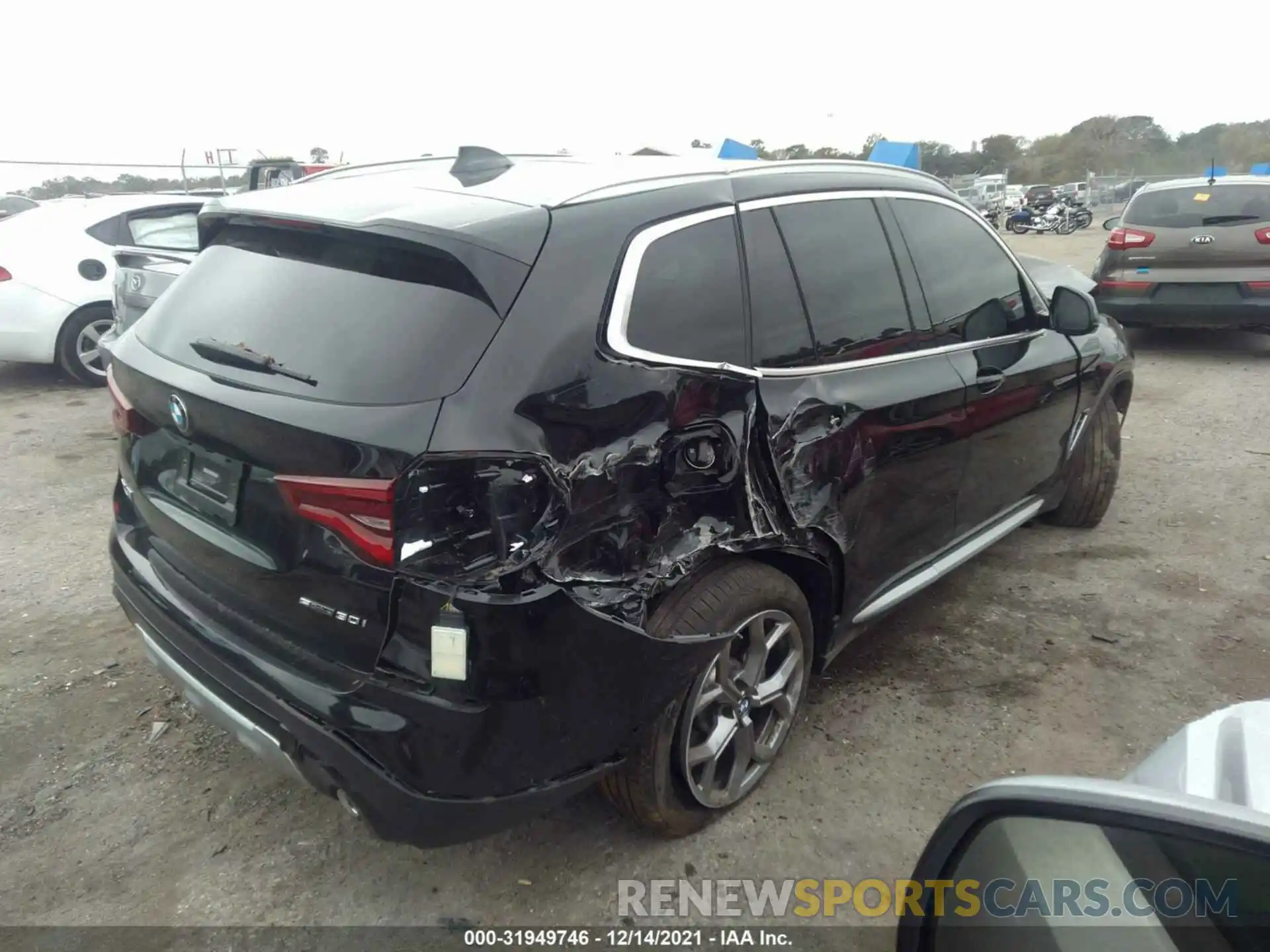 4 Фотография поврежденного автомобиля 5UXTY3C04M9H64357 BMW X3 2021