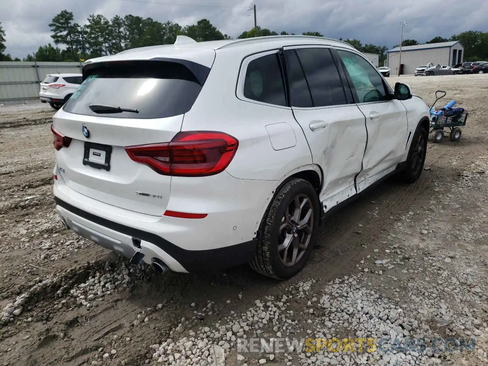 4 Фотография поврежденного автомобиля 5UXTY3C05M9D87571 BMW X3 2021