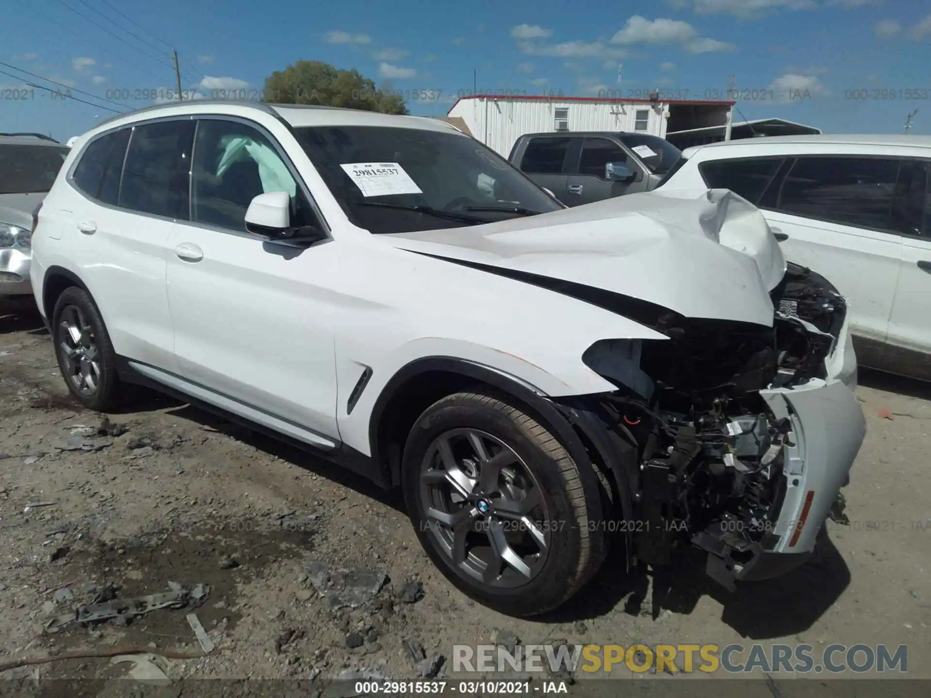 1 Фотография поврежденного автомобиля 5UXTY3C05M9E68943 BMW X3 2021