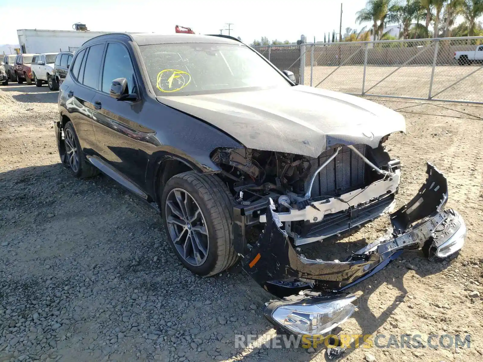 1 Photograph of a damaged car 5UXTY3C05M9F00791 BMW X3 2021