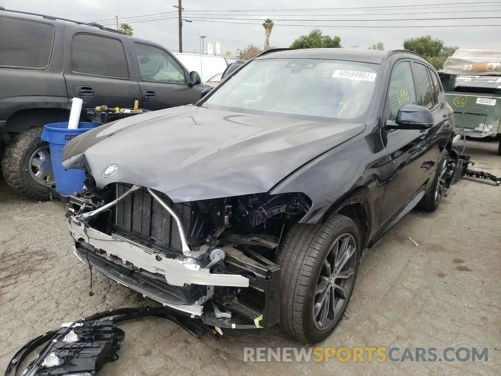 2 Photograph of a damaged car 5UXTY3C05M9F00791 BMW X3 2021