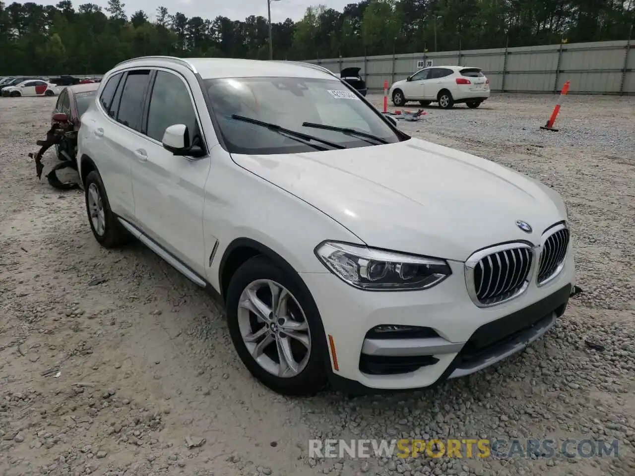 1 Photograph of a damaged car 5UXTY3C05M9F98267 BMW X3 2021