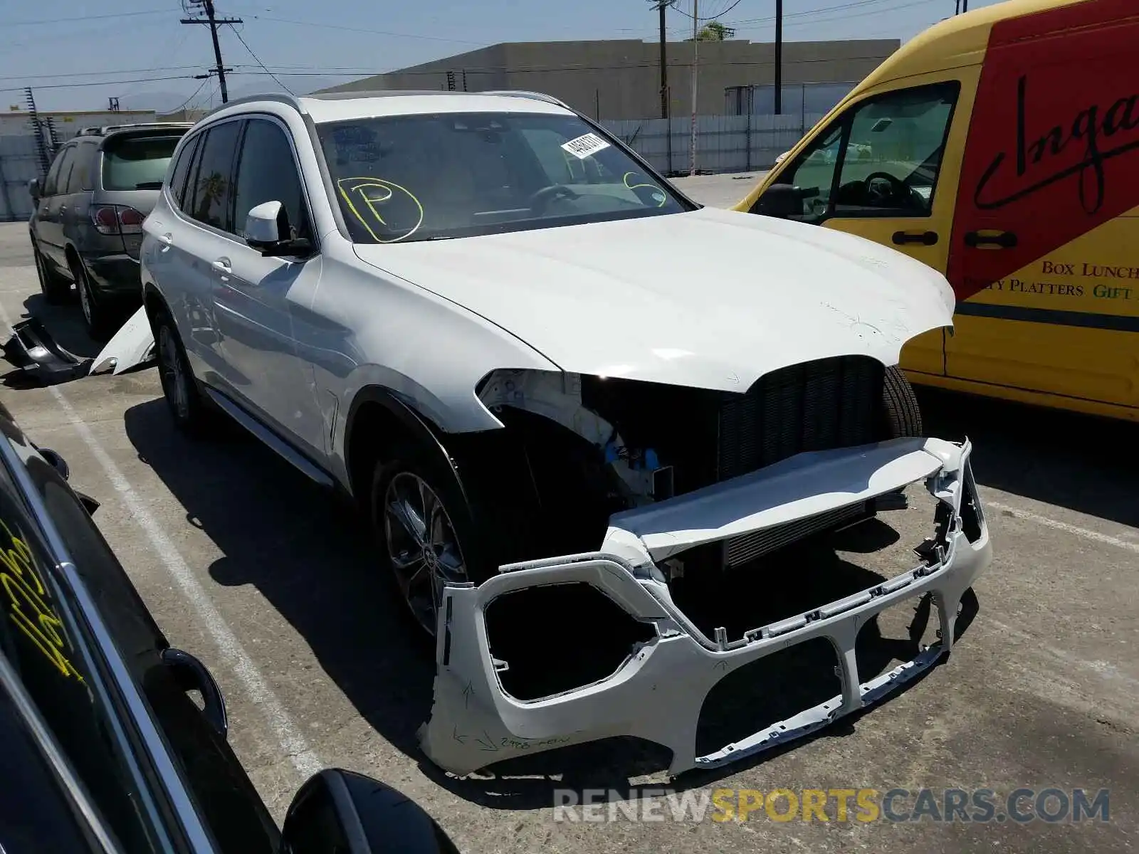 1 Photograph of a damaged car 5UXTY3C05M9G12135 BMW X3 2021