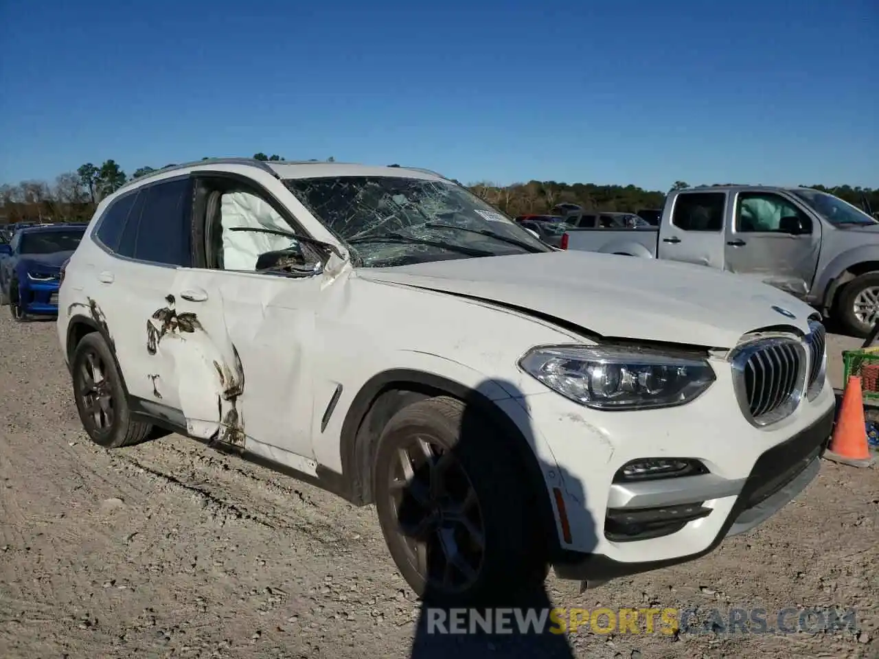 1 Photograph of a damaged car 5UXTY3C06M9E07083 BMW X3 2021