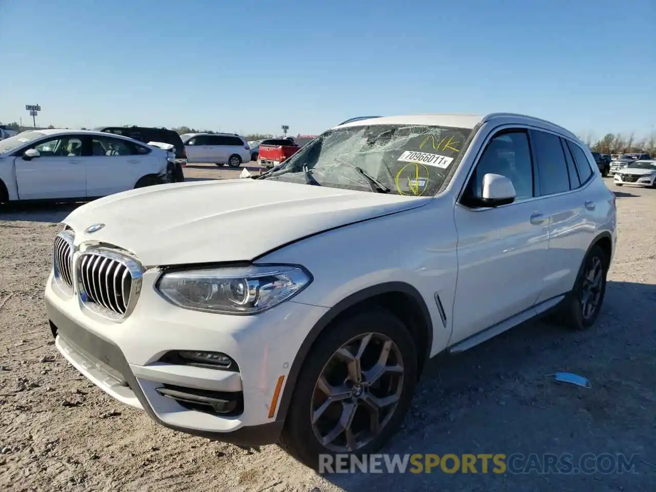 2 Photograph of a damaged car 5UXTY3C06M9E07083 BMW X3 2021