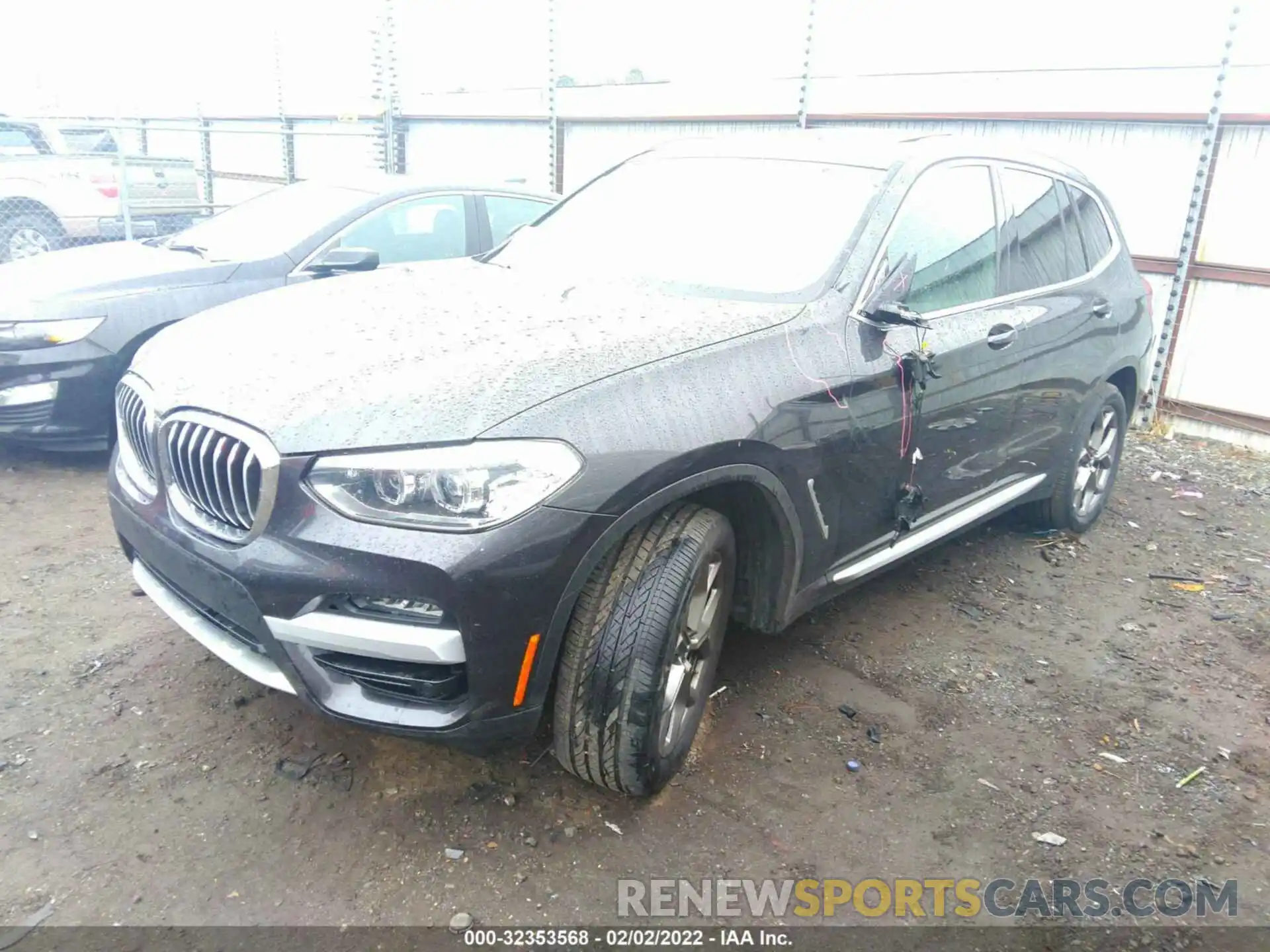 2 Photograph of a damaged car 5UXTY3C06M9E72922 BMW X3 2021